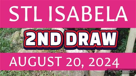 STL ISABELA RESULT TODAY 2ND DRAW AUGUST 28, 2024 .